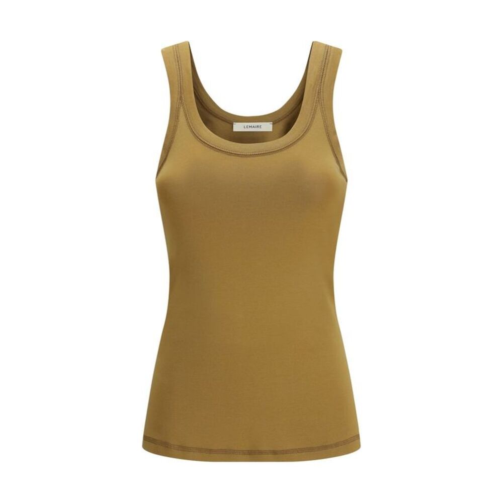Lemaire Brown Cotton Tank Women's Tops